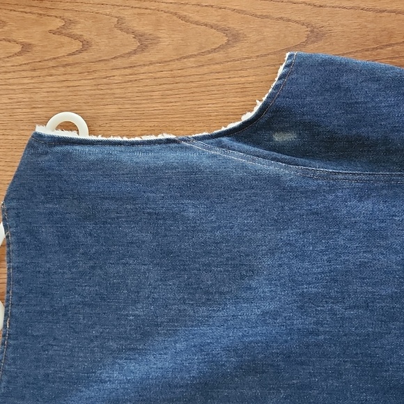 Mens Vintage Nelson '70's  Denim/Sherpa Vest - Size Large - Picture 3 of 11